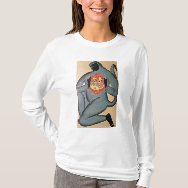 Hanuman revealing Rama and Sita T-Shirt (Front)