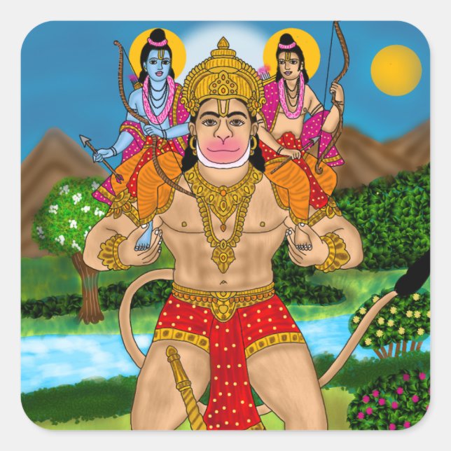 Hanuman Sticker (Front)