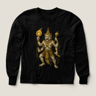 Hanuman Thai Temple T-Shirt – Mythical Warrior Str Tri-Blend Shirts
