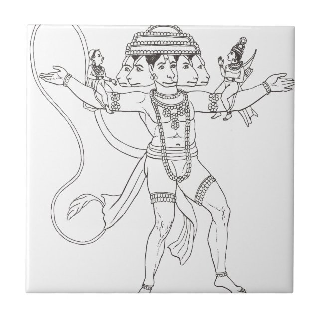 Hanuman Tile (Front)