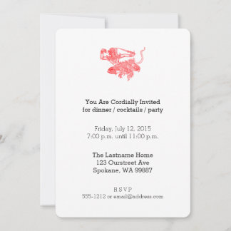 Hanuman Vintage Book Illustration Invitation