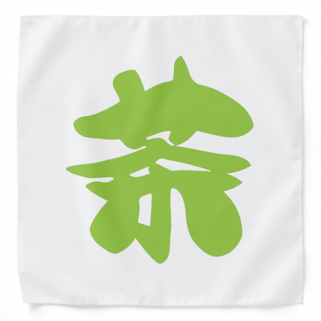 Hanzi / Kanji Language Character Chinese Tea Bandana (Front)