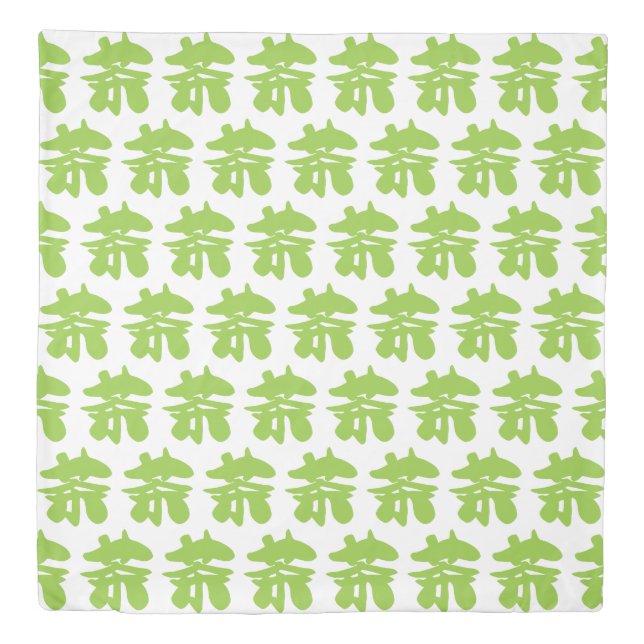 Hanzi / Kanji Language Character Chinese Tea Duvet Cover (Front)