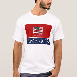 Haopy birthday America 4th July T-Shirt