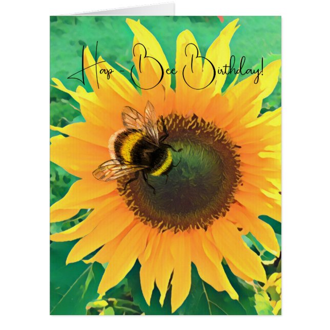 Hap - Bee Birthday Cards (Front)