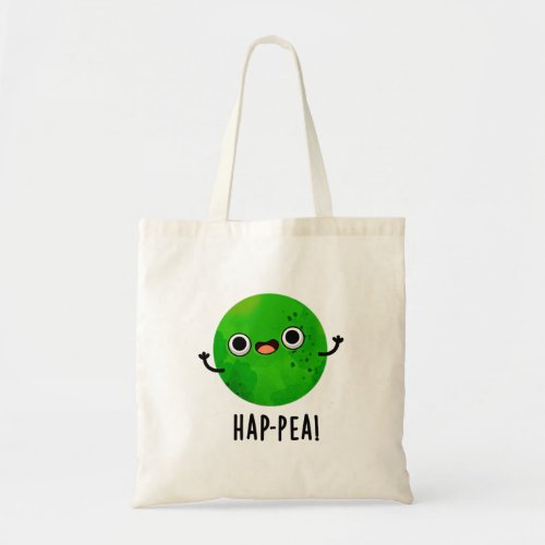 Hap_pea Funny Happy Pea Pun Tote Bag