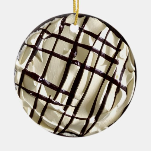 Hap_pie Christmas   Funny Food Pun  Ceramic Ornament