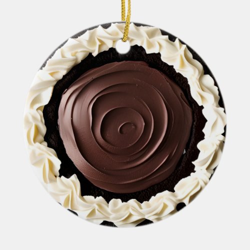 Hap_pie Christmas Sweetie Pie  Funny Food Pun  Ceramic Ornament