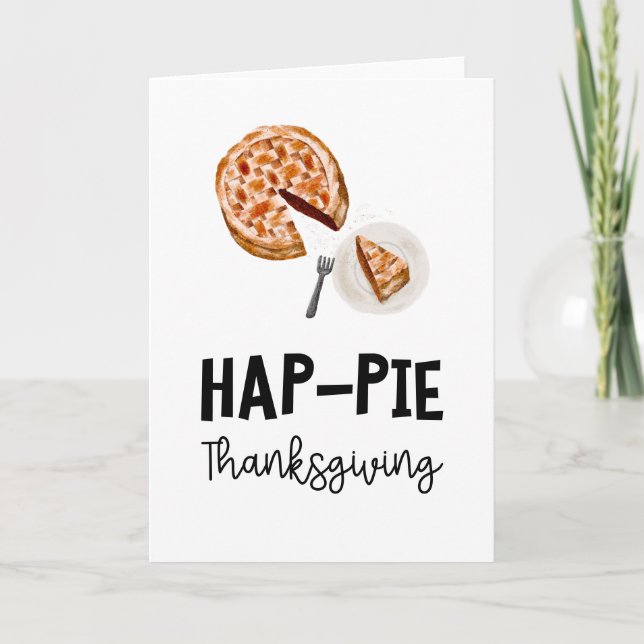 Hap-Pie Thanksgiving Card (Front)