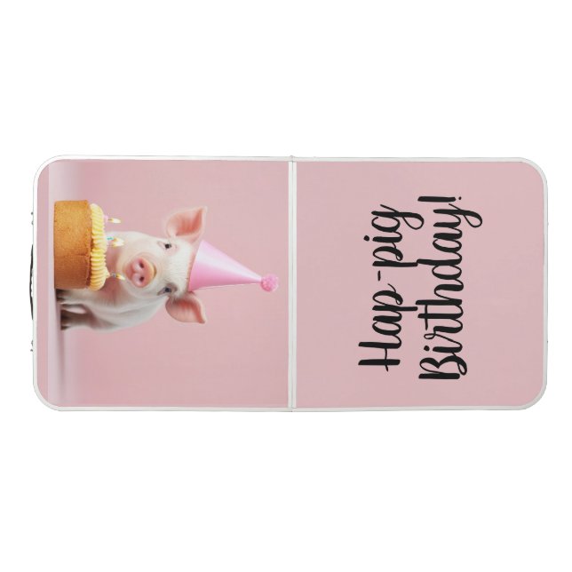 Hap-pig Birthday! Beer Pong Table (Top)