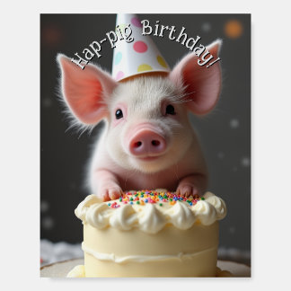 Hap pig Birthday Foam Board