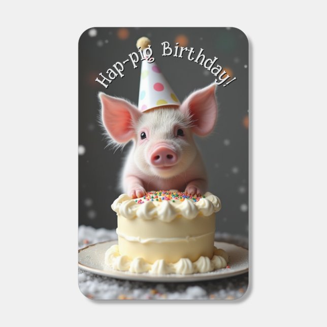 Hap pig Birthday Matchboxes (Front)