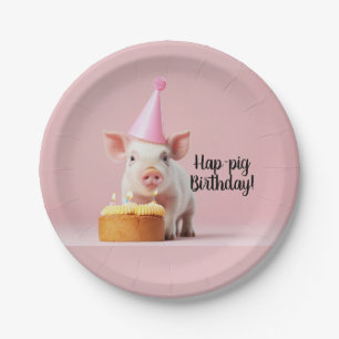 Hap-pig Birthday! Paper Plates