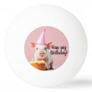 Hap-pig Birthday! Ping Pong Ball