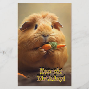 Hap-pig Birthday! Stationery