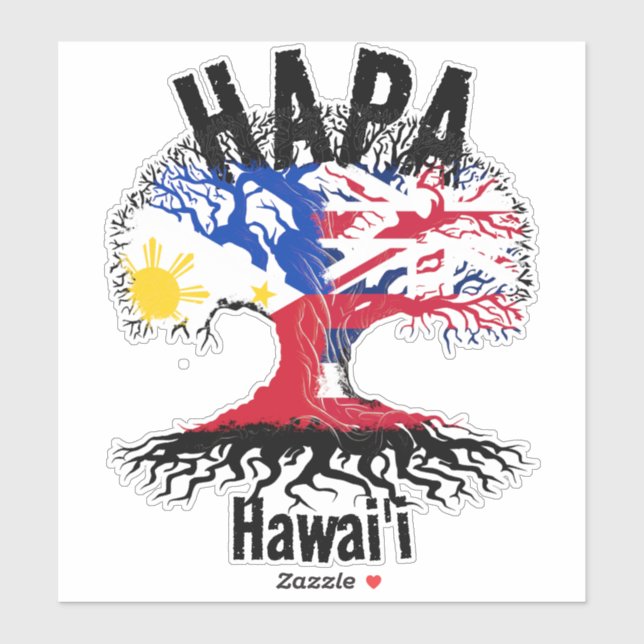HAPA PHILIPPINES HAWAII ROOTS STICKER (Sheet)