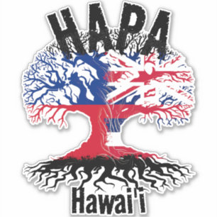 HAPA SAMOA HAWAII ROOTS STICKER