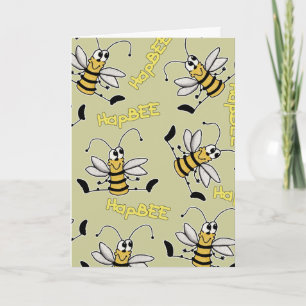 HapBEE Bee Collage Birthday Card