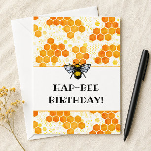HapBEE Birthday Bumblebee Card