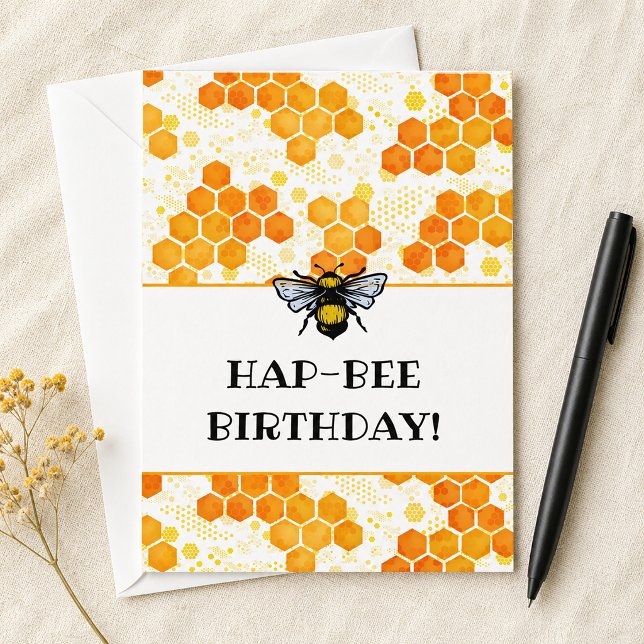 HapBEE Birthday Bumblebee Card (HapBEE Birthday Bumblebee Card)