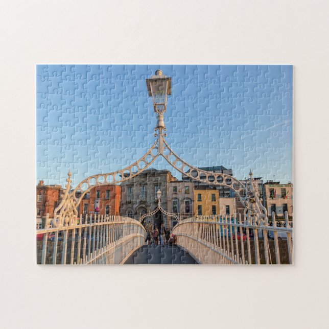 Ha'penny Bridge Dublin Ireland. Jigsaw Puzzle (Horizontal)