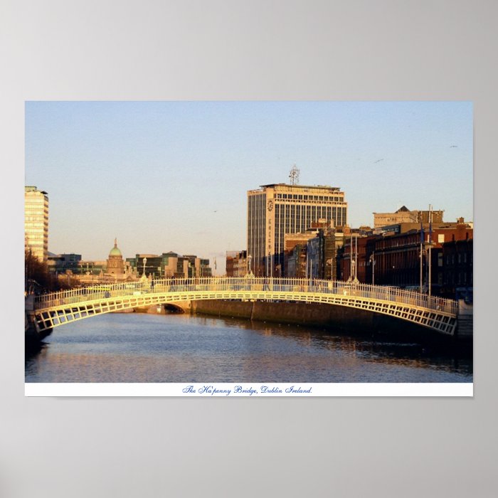 Ha'penny Bridge Dublin Ireland Print