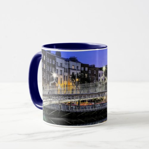 Hapenny Bridge Dublin Ireland scenic photograph Mug