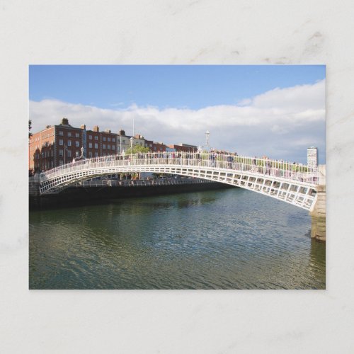 Hapenny Bridge Postcard