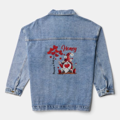Hapess Is Being A Honey Gnome  Denim Jacket