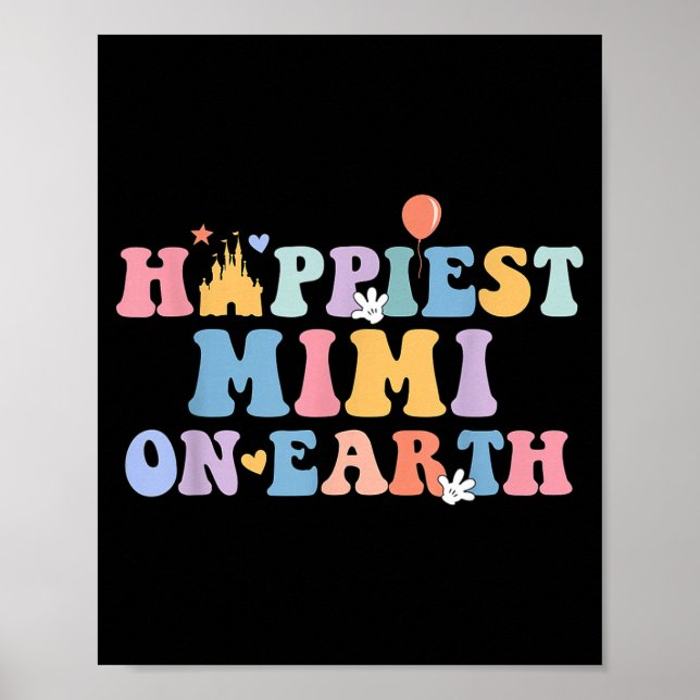 Hapest Mimi On Earth Hapest Grandma Matching Famil Poster (Front)