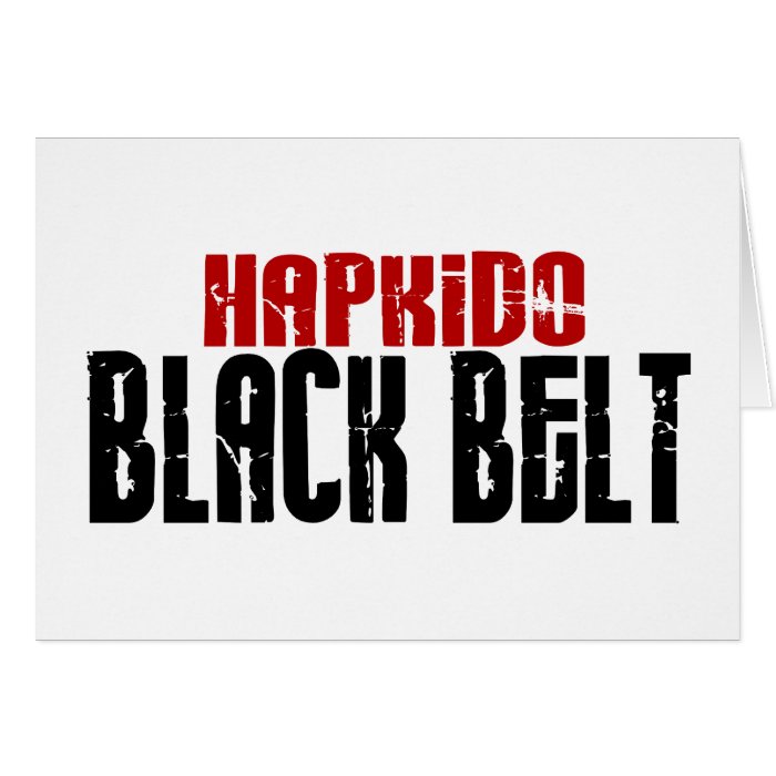 Hapkido Black Belt Card