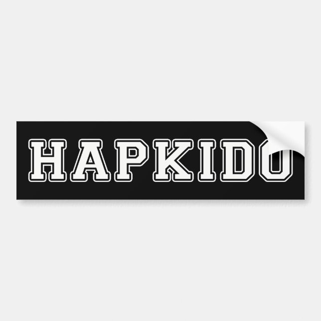 Hapkido Bumper Sticker (Front)