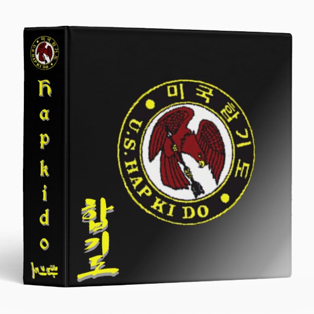 Hapkido Martial Arts Binder (Front/Spine)
