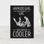 Hapkido Throw Like A Karate Girl Korean Martial Ar Card