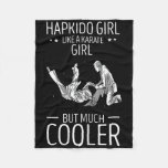 Hapkido Throw Like A Karate Girl Korean Martial Ar Fleece Blanket