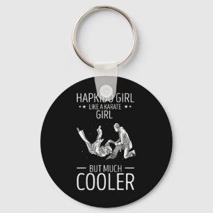 Hapkido Throw Like A Karate Girl Korean Martial Ar Keychain