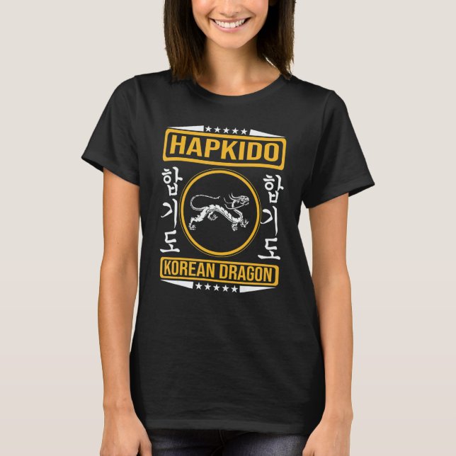 Hapkido with Korean dragon for the Hapkidoin T-Shirt (Front)