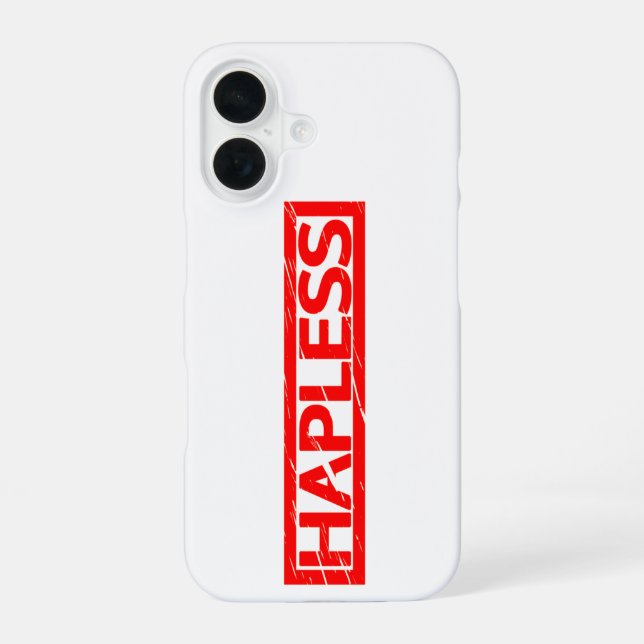 Hapless Stamp Iphone Case (Back)
