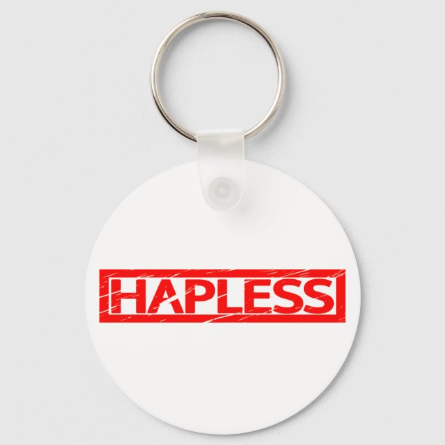 Hapless Stamp Keychain (Front)