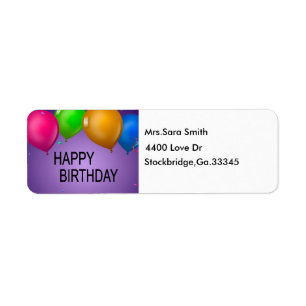 HAPP1, Mrs.Sara Smith, 4400 Love Dr, Stockbridg... Label