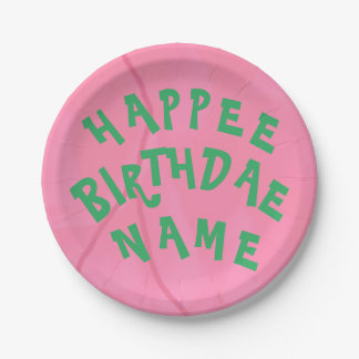 Happee Birthdae Personalized Name Plate