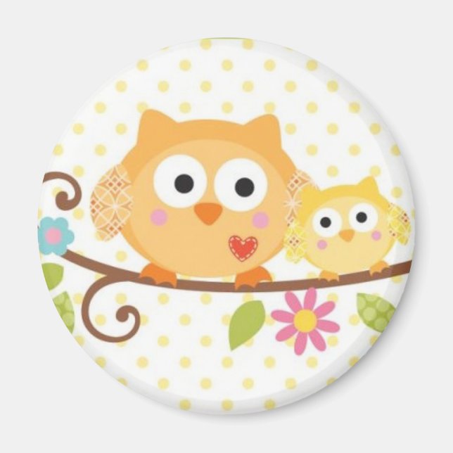 HAPPI TREE OWL MAGNET (Front)