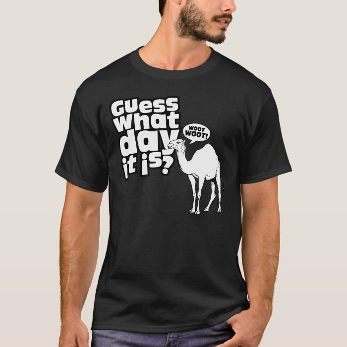 Happier than a Camel on Hump Day T-Shirt | Zazzle