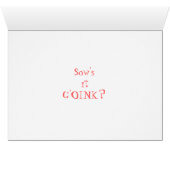 Happier Than A Pig Cards (Inside Horizontal (Bottom))