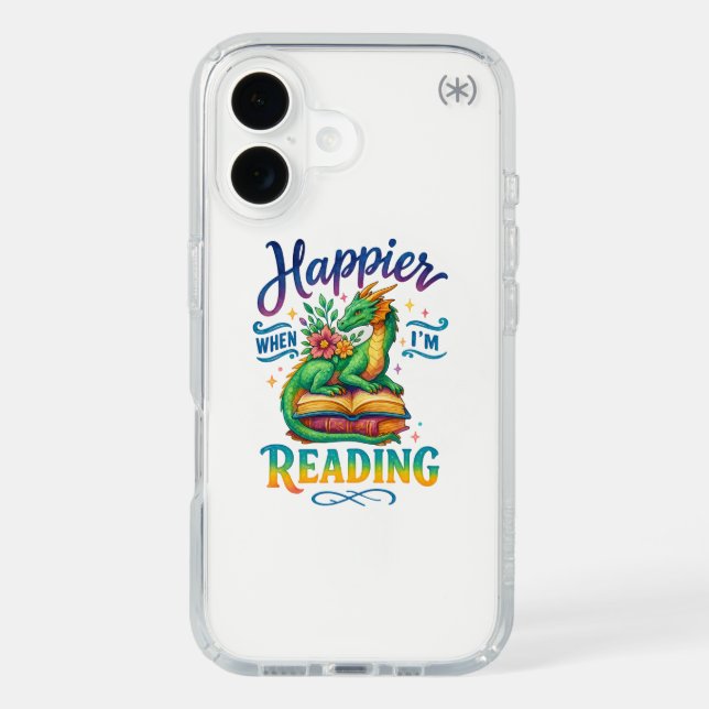 Happier When I'm Reading  Speck iPhone Case (Front)