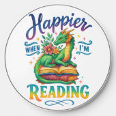 Happier When I'm Reading Wireless Charger (Front)