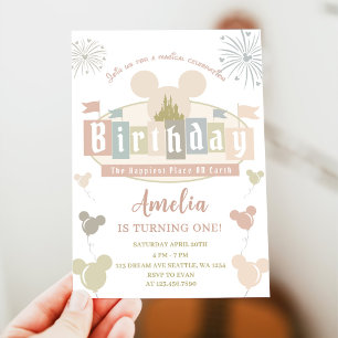 Happiest Birthday On Earth Magical Birthday Invitation