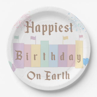 Happiest Birthday On Earth Magical Birthday Paper Plates