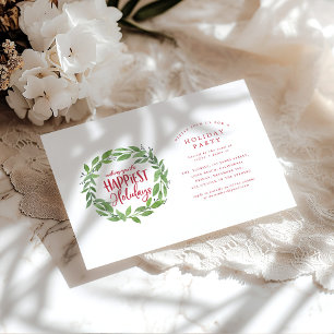 Happiest holidays corporate Christmas party Invitation