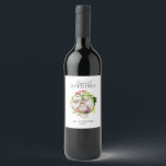 Happiest holidays photo christmas family wine label<br><div class="desc">Happiest holidays photo holiday bottle label. Part of a holiday collection.</div>